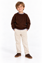 Maglione girocollo 100% lana