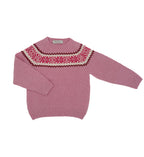 Maglione girocollo bambina 100% lana