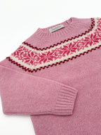 Maglione girocollo bambina 100% lana