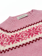 Maglione girocollo bambina 100% lana