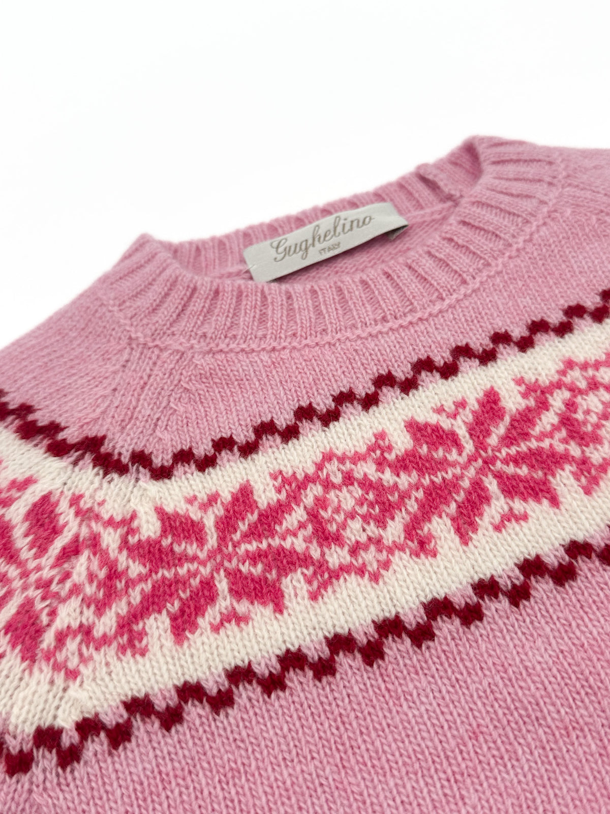 Maglione girocollo bambina 100% lana