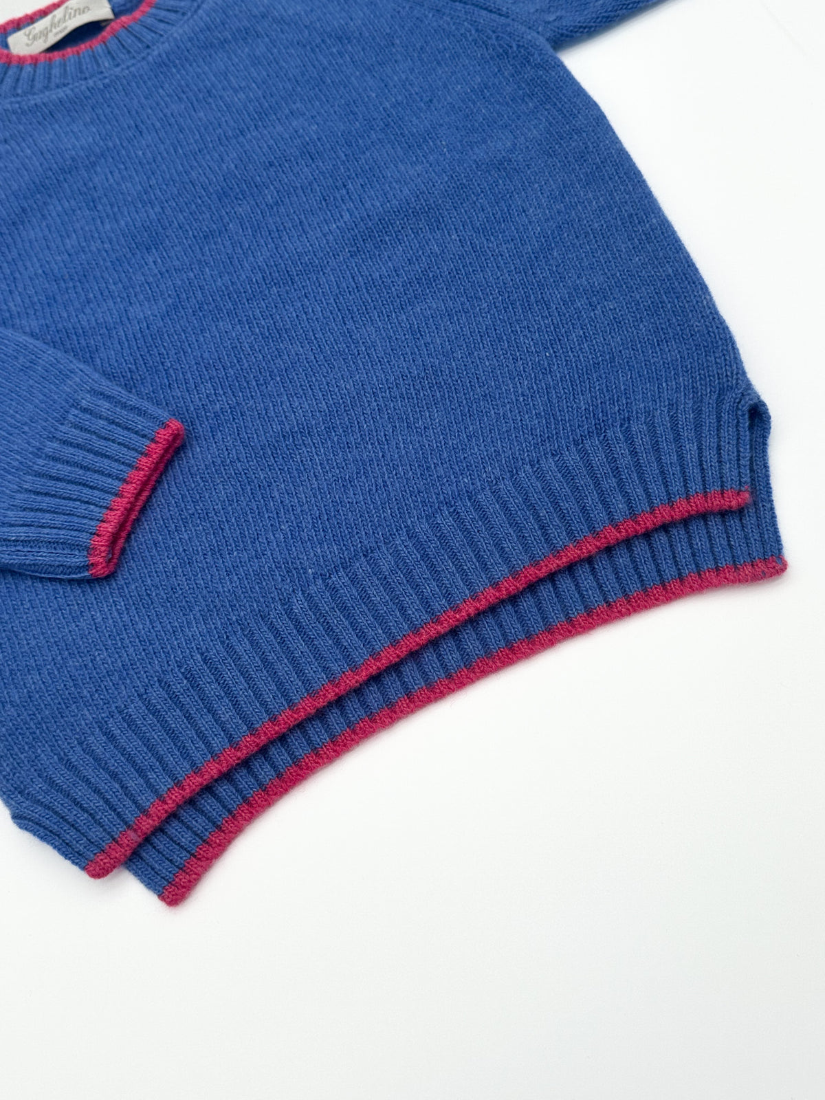 Maglione girocollo bambina 100% lana
