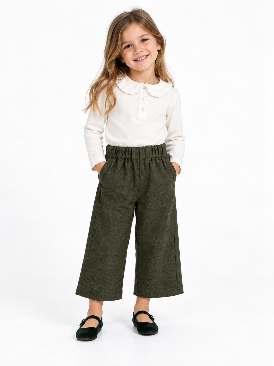 Pantaloni Bambina 100% lana