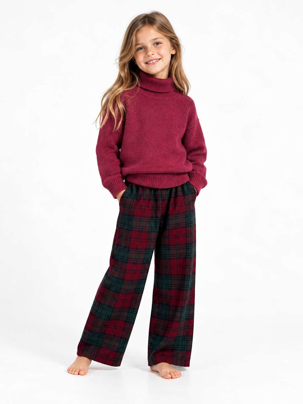 Pantaloni EBANO bambina 100% lana
