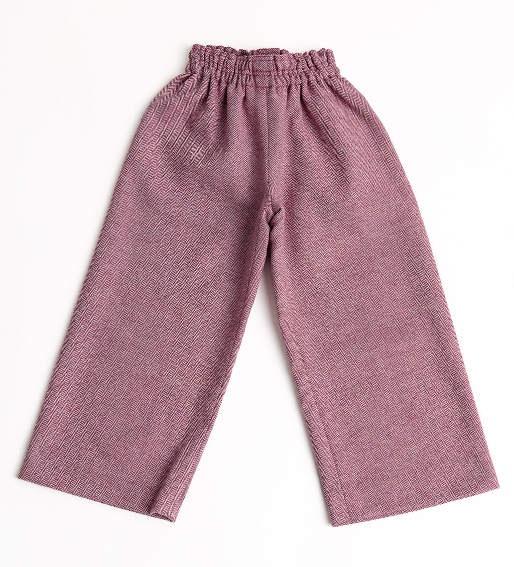 Pantaloni EBANO bambina 100% lana
